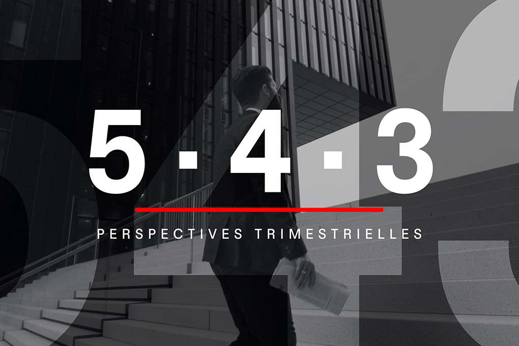 Les chiffres 5 - 4 - 3 sur fond noir.